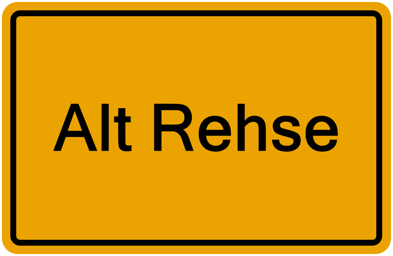 Handelsregister Alt Rehse